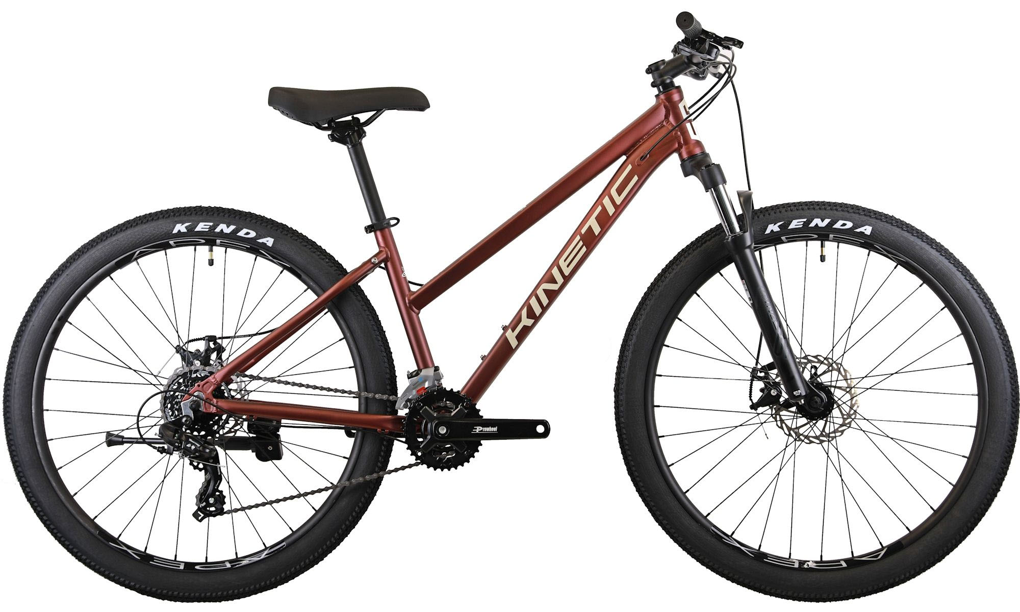 Велосипед KINETIC VESTA 27.5", размер S, рама 15", год 2026, Красно-коричневый матовый 